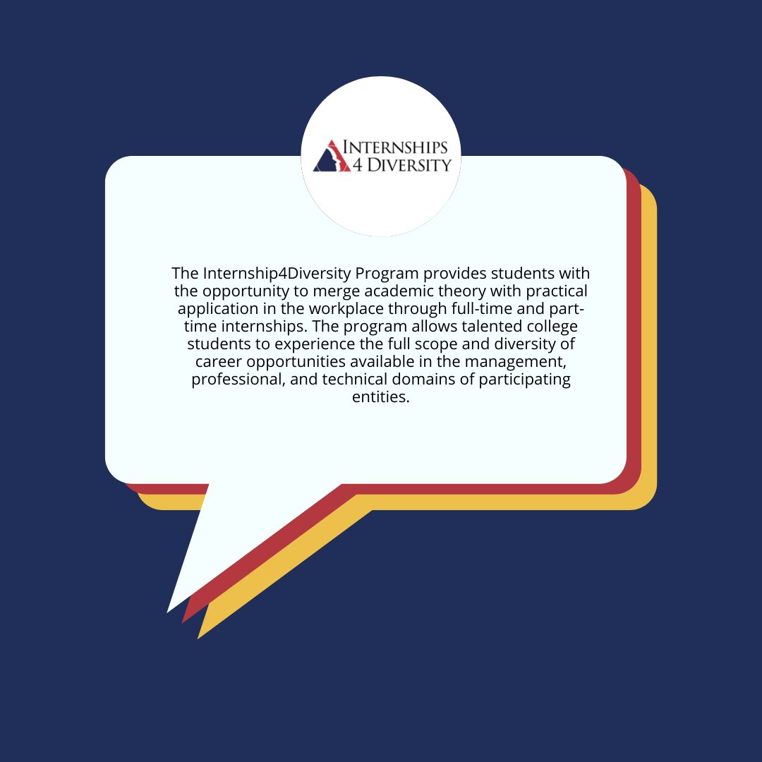 Internships_4's tweet photo. Are you looking to get experience working with a federal agency in preparation for your career?

Internships4Diversity's Summer 2023 Internship Program will allow you to work on high-profile projects and gain valuable work experience.

Apply now at https://t.co/ACOCjdggXd https://t.co/JVdRvvxQ0c
