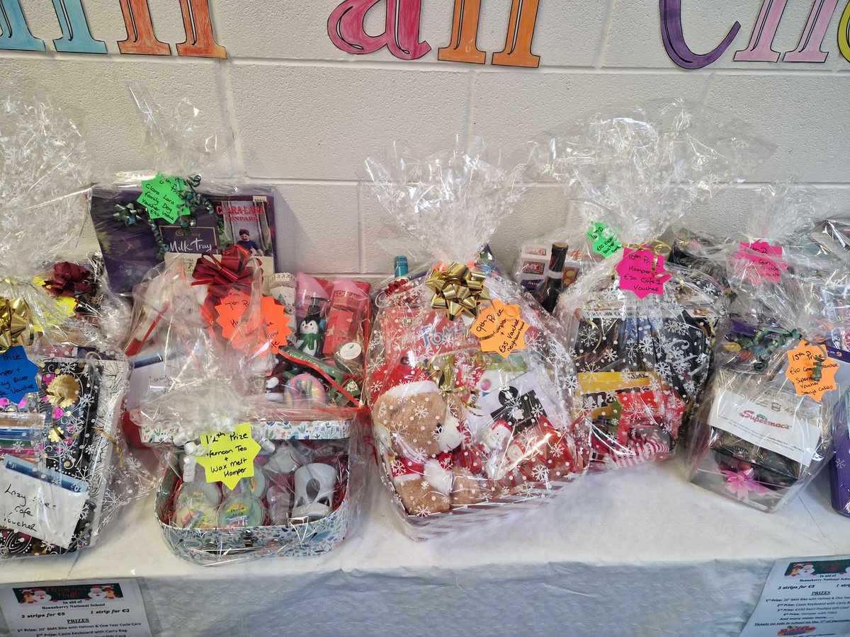 We’re very excited about our upcoming Christmas Raffle and we have some amazing prizes up for grabs. Our wonderful Parents Association will be selling tickets in the school on 7th December and the draw takes place on the 16th. Please support this worth cause!