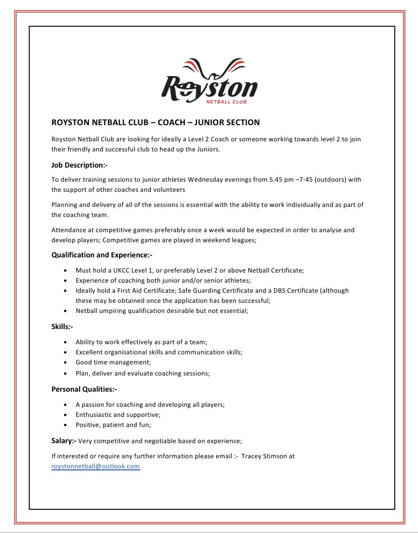 Royston Netball tweet media