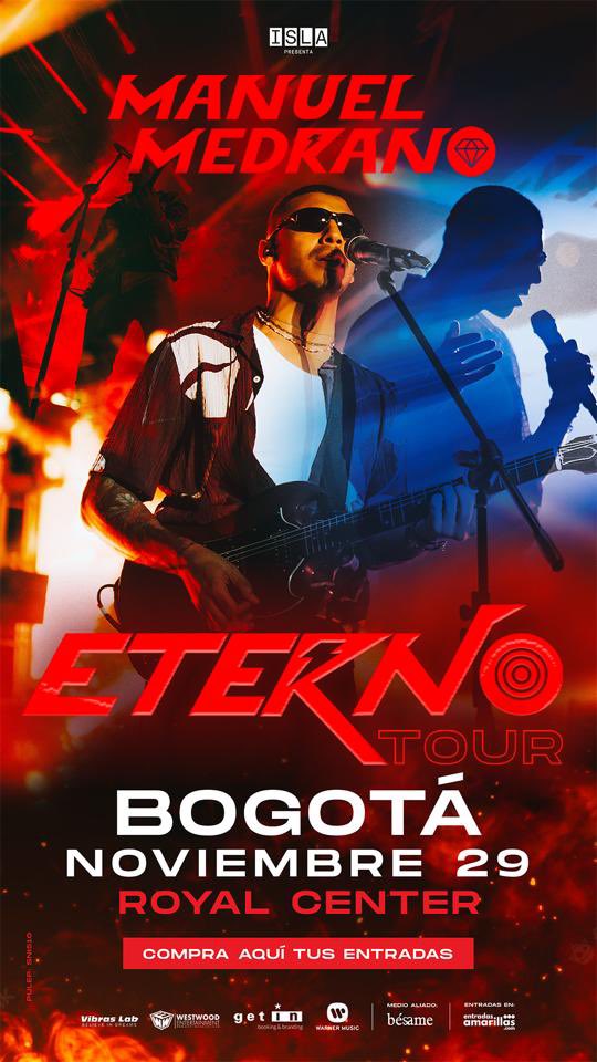 FansMMedrano's tweet photo. Mañana llega el #EternoTour en Bogotá.. compren sus entradas no se pierdan de una noche afuera del planeta ⚡🔥 https://t.co/LmGMmXqk5E https://t.co/skQ6ETocRc