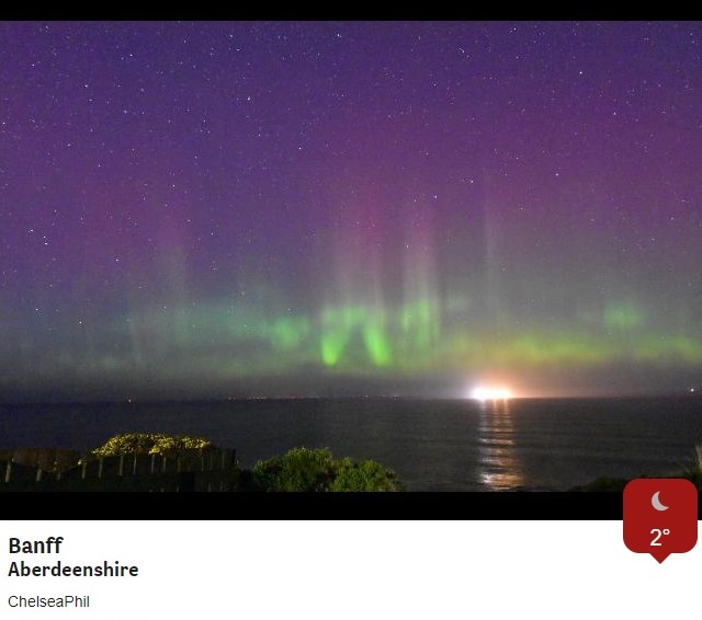 Even more #AuroraBorealis pictures coming in from our <a href="/BBCWthrWatchers/">BBC Weather Watchers</a> across northern Scotland tonight. CB