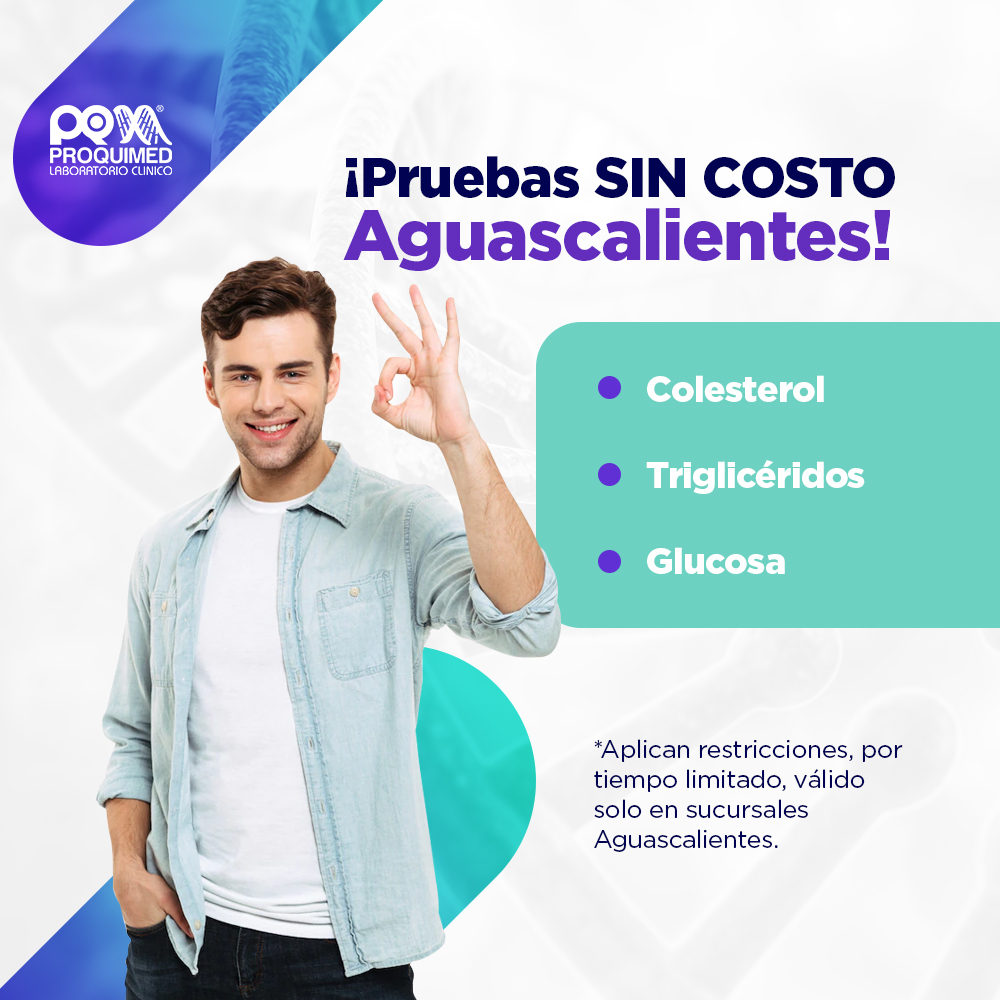 PROQUIMED's tweet photo. Pruebas sin costo en sucursales de Aguascalientes.​
👉Las tomas son de 7 am a 11 am y a partir de las 2 pm hasta las 6pm.​
Aplican restricciones. No aplican con otras promociones, válido solo una ocasión por paciente y en horarios establecidos, vigencia hasta 31 de diciembre 2022 https://t.co/NT3qEjRssy