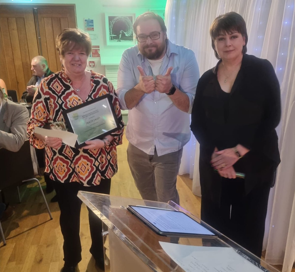 traceysmart2's tweet photo. Great night at the Big fresh catering award evening.Can't believe I won unsung https://t.co/HpdMC4osCr https://t.co/VraDoZkUWX