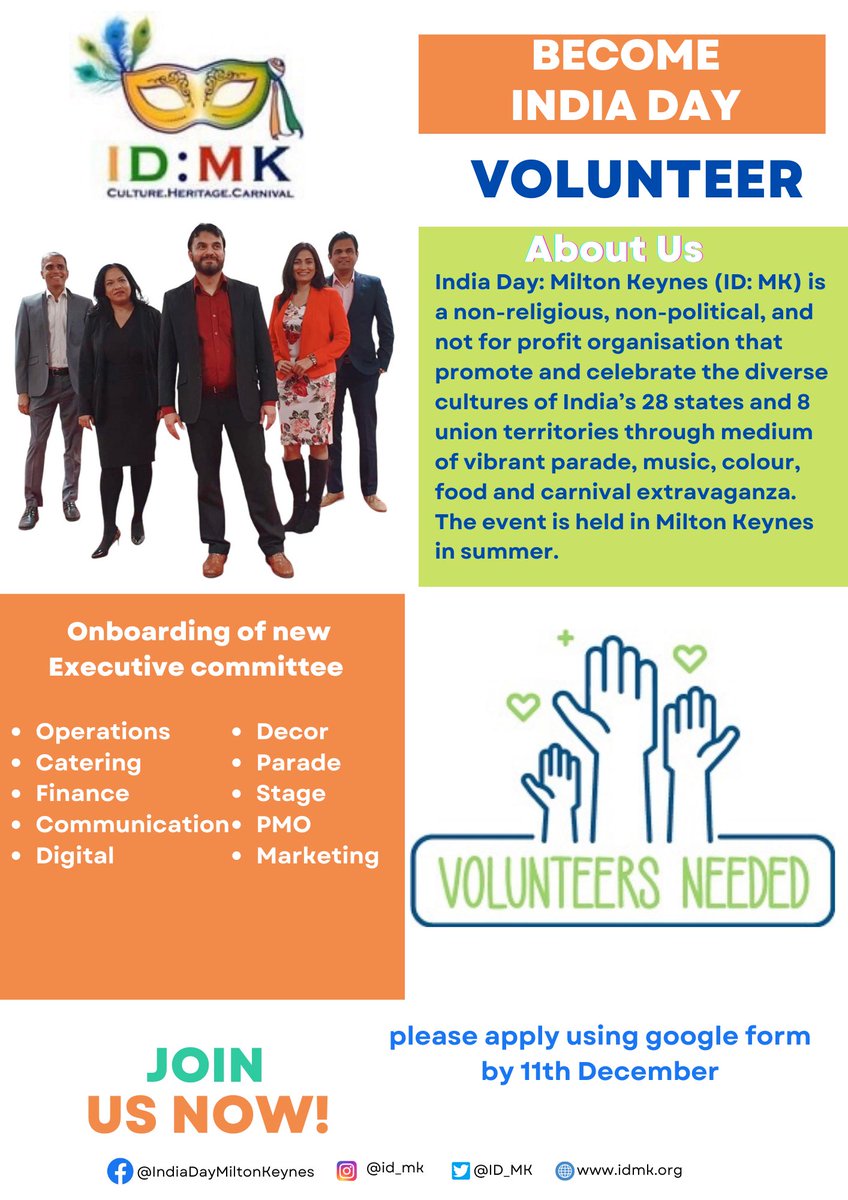 Be part of Milton Keynes very own Glastonbury! 

If you think you have the passion, skillset and commitment to be part of team that will deliver the biggest cultural event in Milton Keynes then please submit your application using below link

forms.gle/EtmwLt7FnAMfuX…