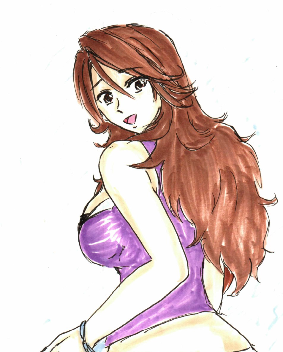「出勤前らくがき、スメラギさん。雑く描いたけどメチャ好き。 」|沖庵のイラスト