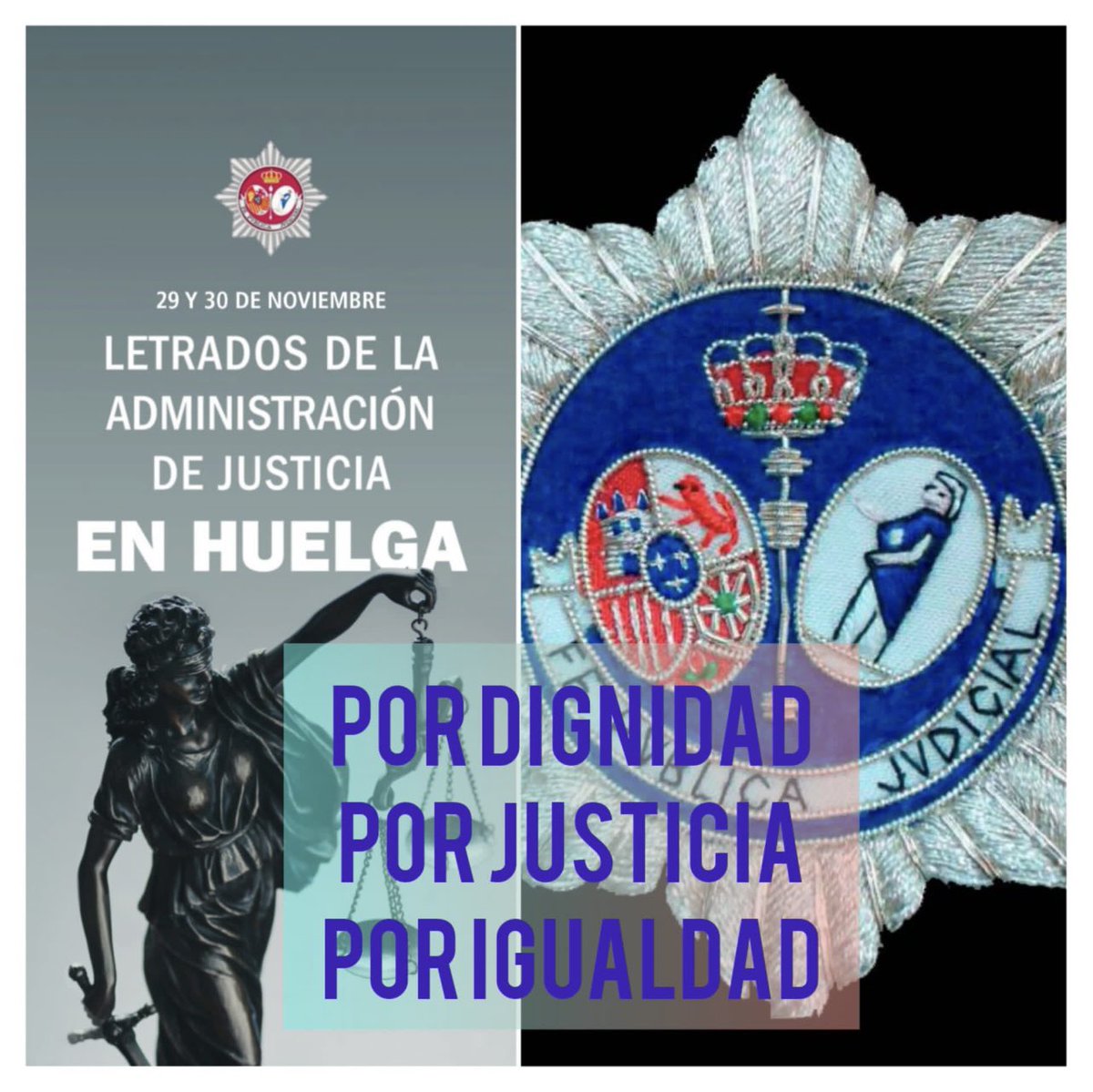 Desde el SITSS nuestro apoyo en la huelga de mañana de LAJ

Por un servicio público de calidad. #HuelgaLAJ

<a href="/coseju/">Letrados de Justicia #SomosColegio</a> <a href="/justiciagob/">Ministerio de la Presidencia, Justicia y R. Cortes</a>