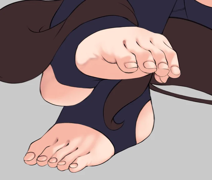 いい足が描けてる 