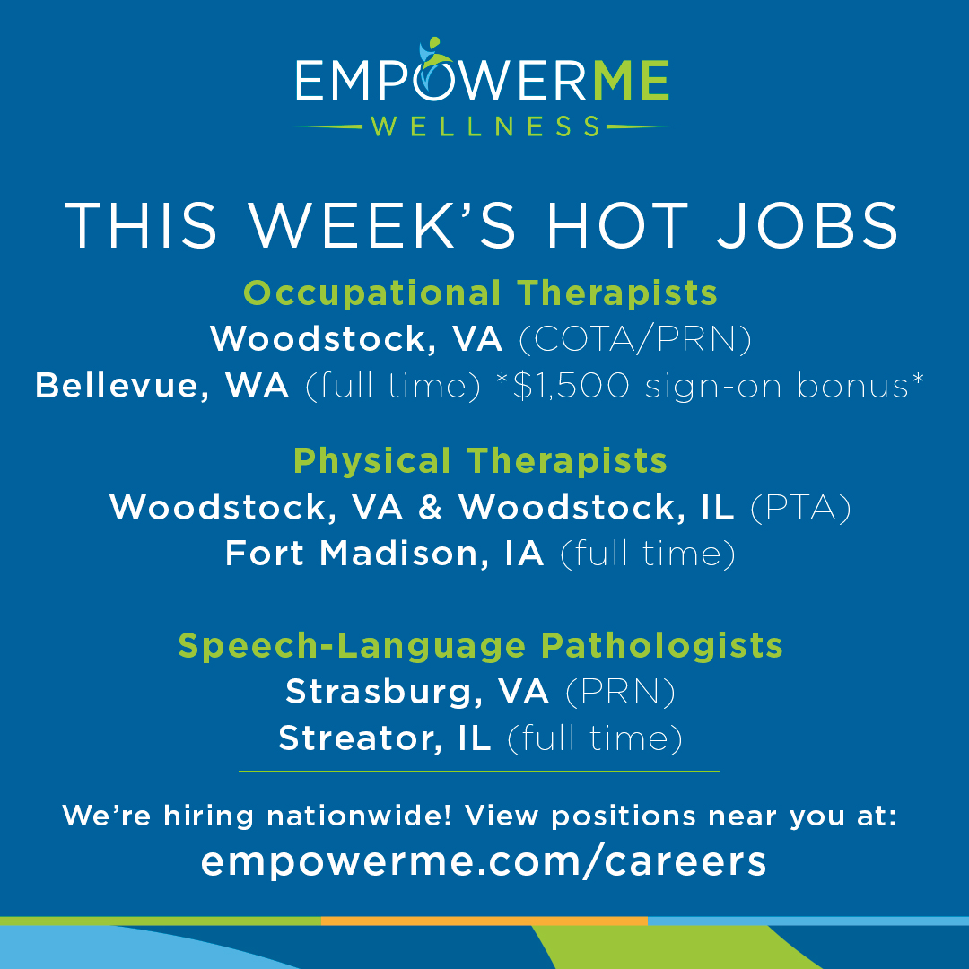 Looking to make an impact in the lives of seniors and an opportunity to build your skills? Then you’re the therapist we’re looking for! Check out this week’s hot jobs: hubs.ly/Q01tmpLK0 #JoinOurTeam #PTJob #OTJobs #SLP #HealthCareJobs #HiringHealthCare