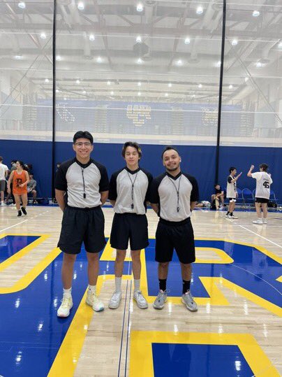 Our officials for tonight’s co-recreational game: Daniel, Abel and Isaiah