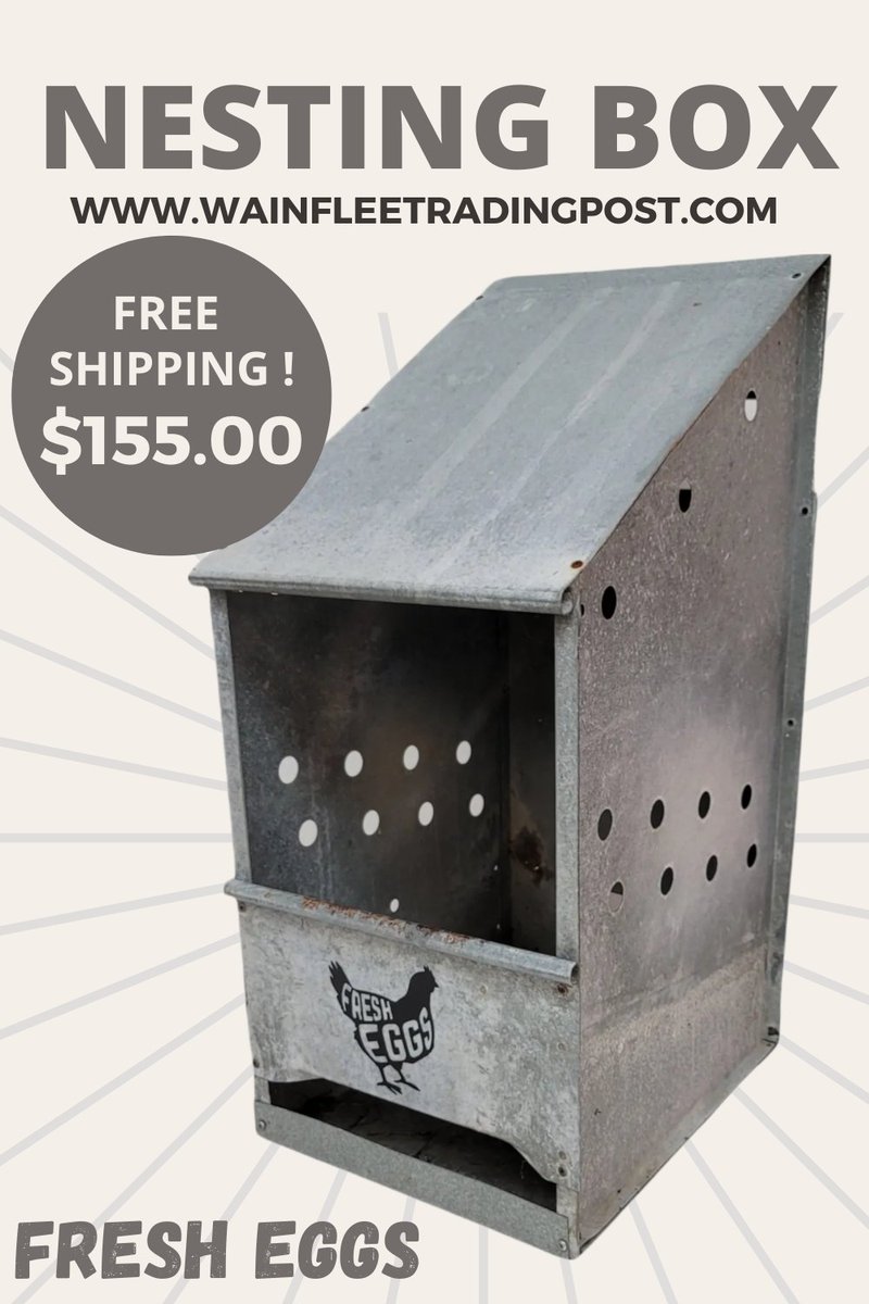 PalacePainted's tweet image. Chicken Nesting Box Egg laying box birds nest tuppu.net/79150c7a #Shopify #WainfleetTradingPost #LayingBox