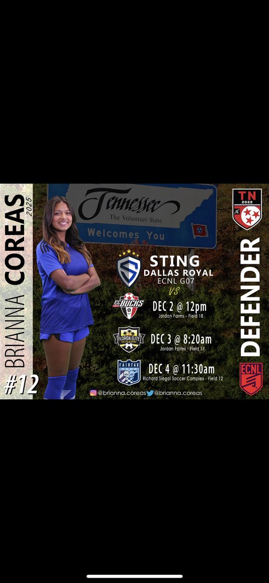 STING DALLAS ROYAL heading to Tennessee Ecnl Showcase! <a href="/stngroyal07ecnl/">Sting Royal 07 ECNL</a> <a href="/ECNLgirls/">ECNL Girls</a> <a href="/StingSoccerClub/">Sting Soccer Club</a>