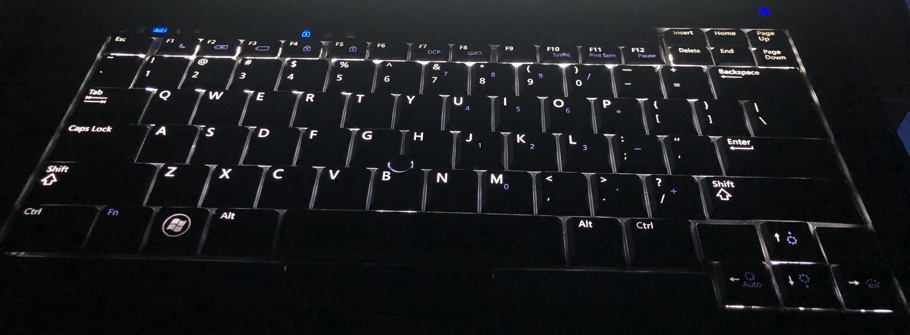 DaveHorlick's tweet photo. Supplemented an SSD upgrade with a glowy keyboard, converting my saved-from-the-dumpster DELL Latitude E6410 into what I expect will be an astrophotography powerhouse. Chonky, but rugged! Probably couldn't quite survive on Mars, but sure as heck will image it. https://t.co/4gFqVWMQbW