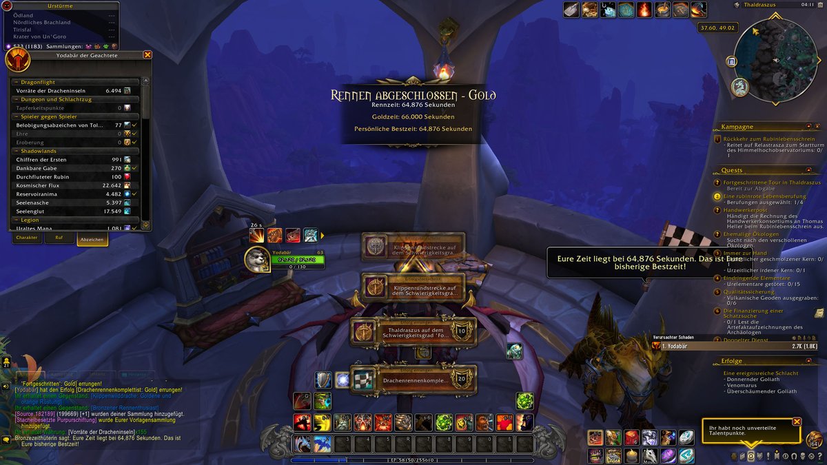 WoWAklime's tweet photo. I can't believe it... Server first all dragonraces gold (maybe world first?) POG
+ 6494 ressoruces
+ 2 level 
#Warcraft #Dragonflight https://t.co/LGmm20bicU