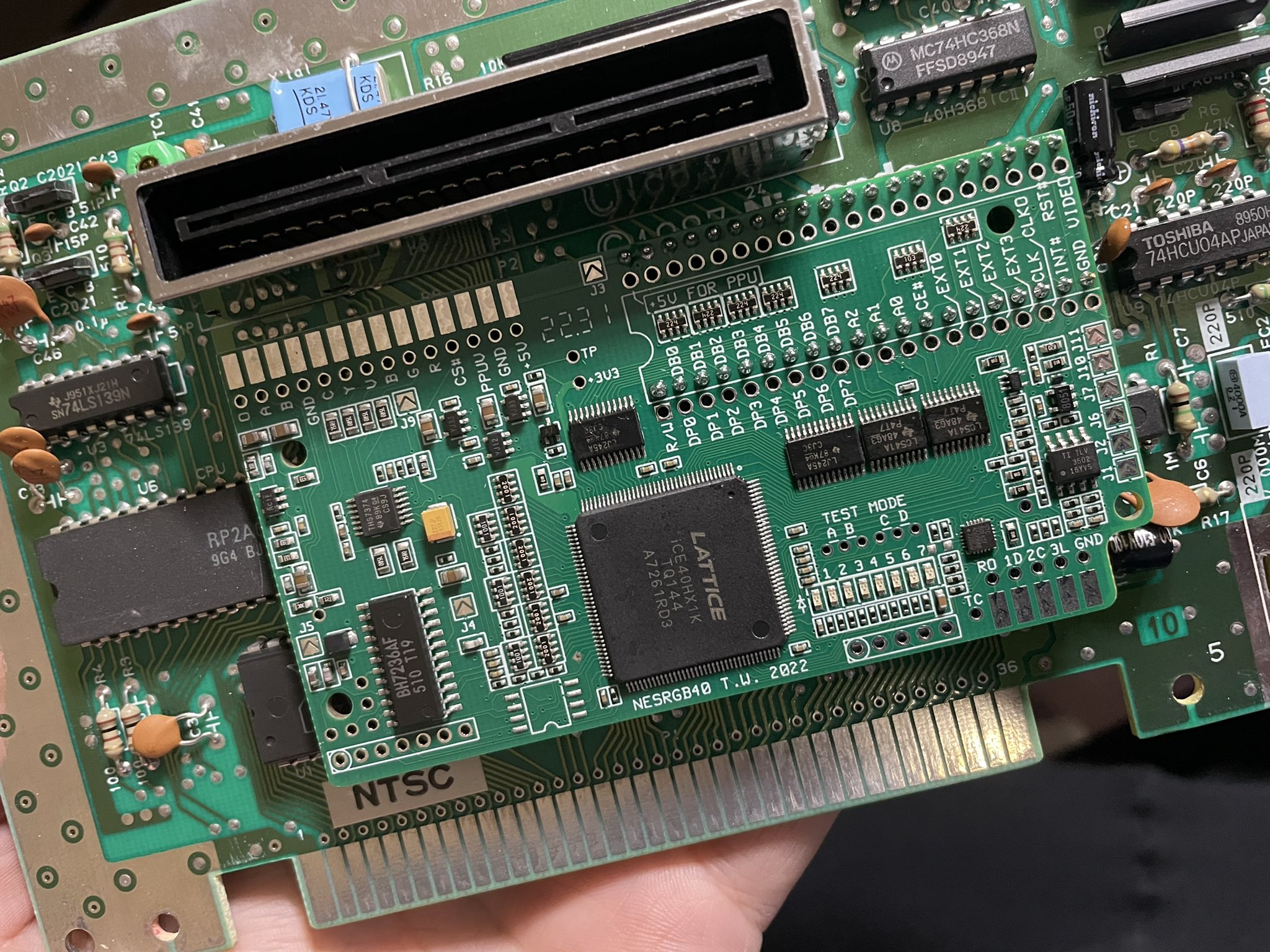 iFixRetro on Twitter "NESRGB board with collingall 3D printed