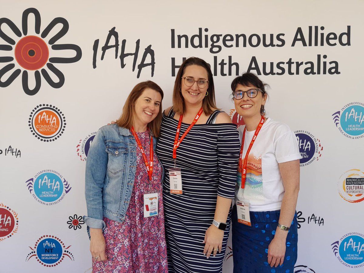 EmKGeorge's tweet photo. Lovely to share time and thoughts with @JodieBooth82 and @cairneyjo on what allyship looks like, how to appropriately position ourselves as non-Indigenous OTs in our work and research, and how to continue to be a good friend of IAHA #IAHAconf2022 https://t.co/oboCvYfuoM