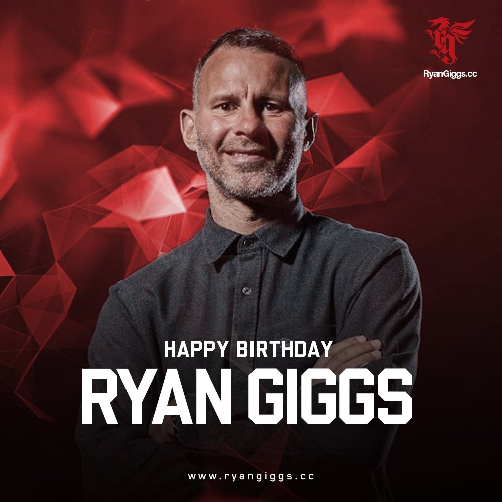 🎂 Happy Birthday, Giggsy! Send your wishes to the legend! ❤️🏴󠁧󠁢󠁷󠁬󠁳󠁿 
.
- [Admin] 🔴⚪️⚫️ 
#Wales #Cymru #RyanGiggs #Giggsy #MUFC #GGMU #GiggsLegend #TogetherStronger