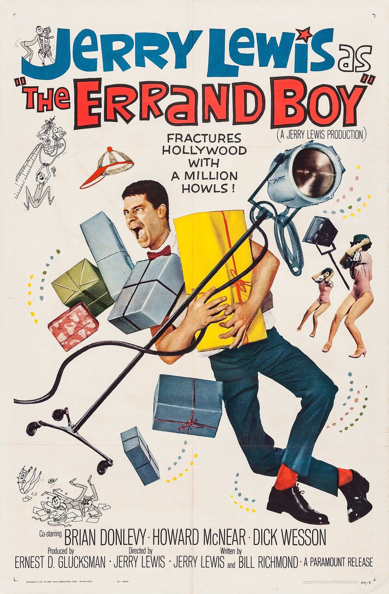 FilmNewsNos's tweet photo. 🎬MOVIE HISTORY: 61 years ago today, November 28, 1961, the movie ‘The Errand Boy’ opened in theaters!
#JerryLewis #BrianDonlevy #HowardMcNear #DickWesson #RobertIvers #ReneeTaylor #StanleyAdams #KathleenFreeman #IsobelElsom https://t.co/1p1aivfWg3