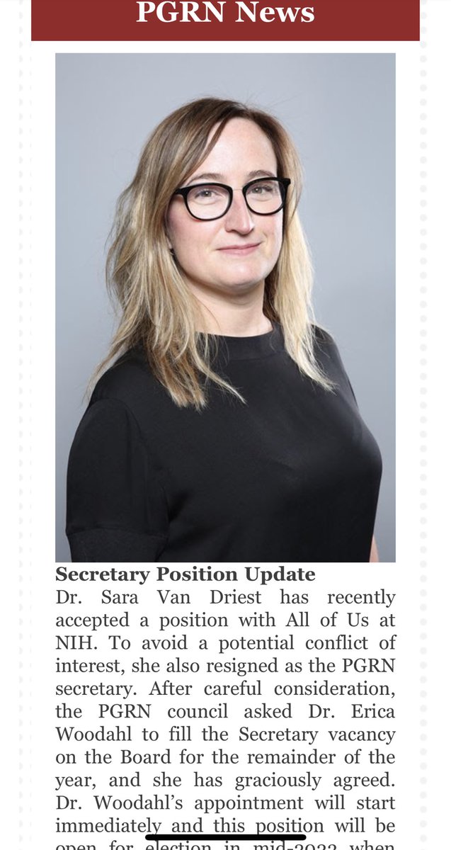 Congratulations to ⁦<a href="/ericawoodahl/">Erica Woodahl</a>⁩ !  ⁦<a href="/pgrnhub/">PGRN</a>⁩ is lucky to have her skills!!  #pgrn