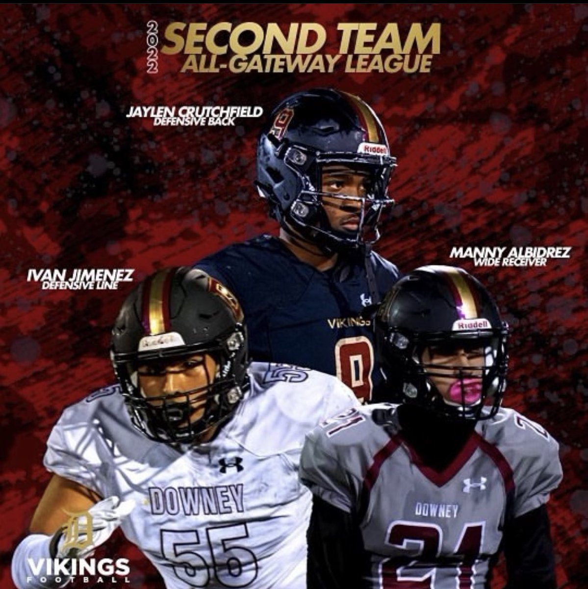 Ivan_Jimenez07's tweet photo. Honored to be part of the second team all league as a freshmen!! Very greatfull for this opportunity @dvikesfootball @Coach_Mike_gute @jwilliamsdhs @GregBiggins @adamgorney https://t.co/SIifTawjP3