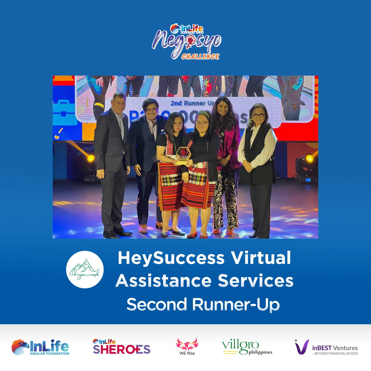VillgroPH's tweet photo. Congratulations to Panublix Innovations Inc., Empath Corporation, MAGWAI, and HeySuccess Virtual Assistance Services for being selected as the Top 4 in the InLife Negosyo Challenge - The Awarding

#womenentrepreneurs #philippines #socialenterprise #socent #InsularFoundation https://t.co/nX1jvbEG80