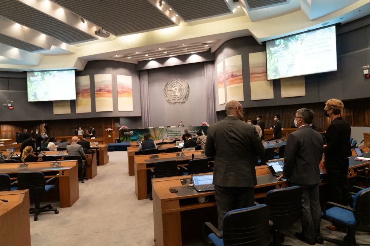 UNESCAP's tweet image. #EnvCom7 is officially underway!  
 
Senior officials discuss how to protect the planet through collaboration &amp;amp; solidarity in #AsiaPacific, identifying opportunities for transformative #climateaction.  

Follow along 🔗 bit.ly/3VBDMVn