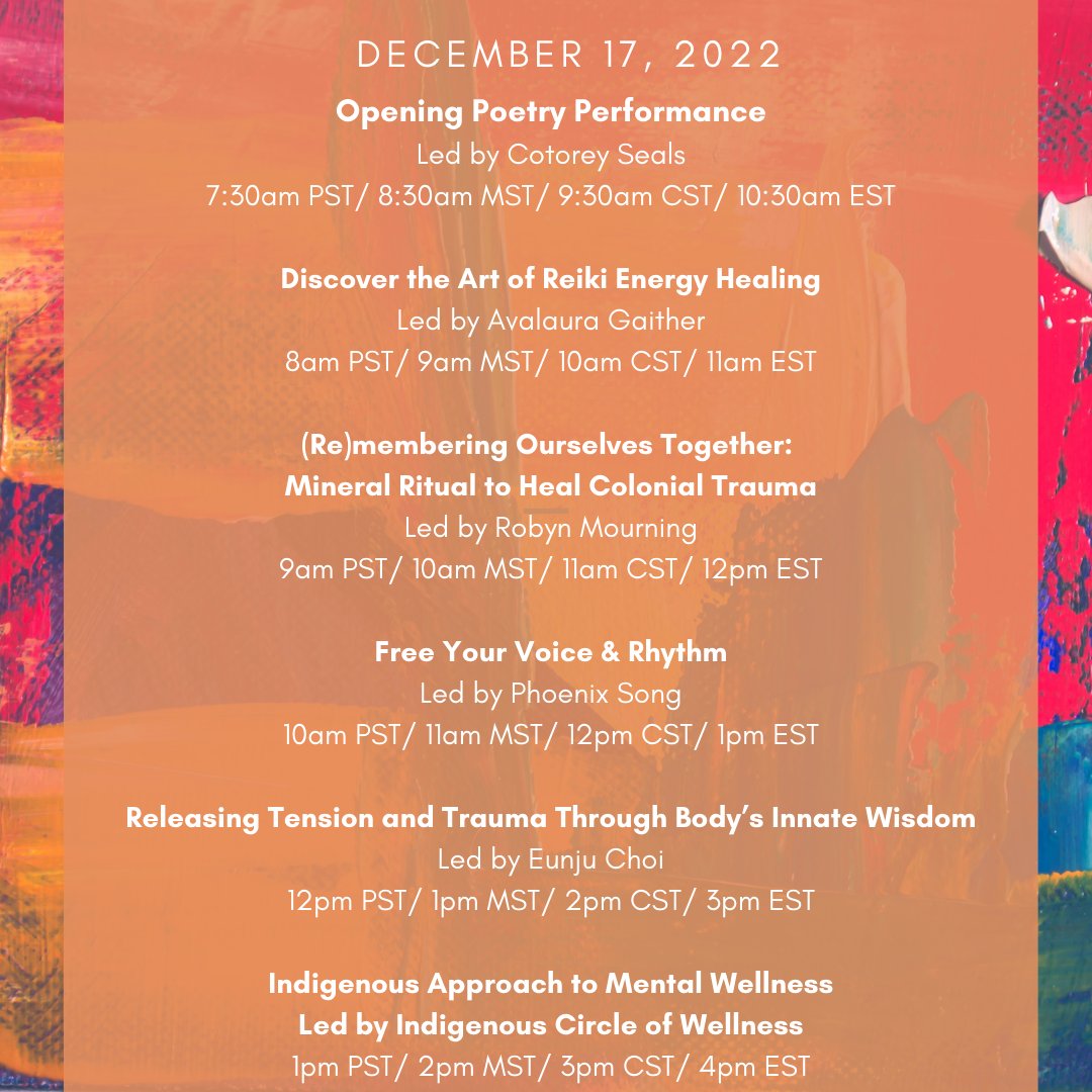 InnoPsych's tweet photo. Embodied in Color Conference 2022 is a two-day conference curated for #BIPOC clinicians on Saturday, December 17 & 18, 2022. The conference is a joint effort by two BIPOC women-led organizations, #Chicagominds and @clinicians_oc
https://t.co/LoVCxKlutg https://t.co/xdwvxmdVCP