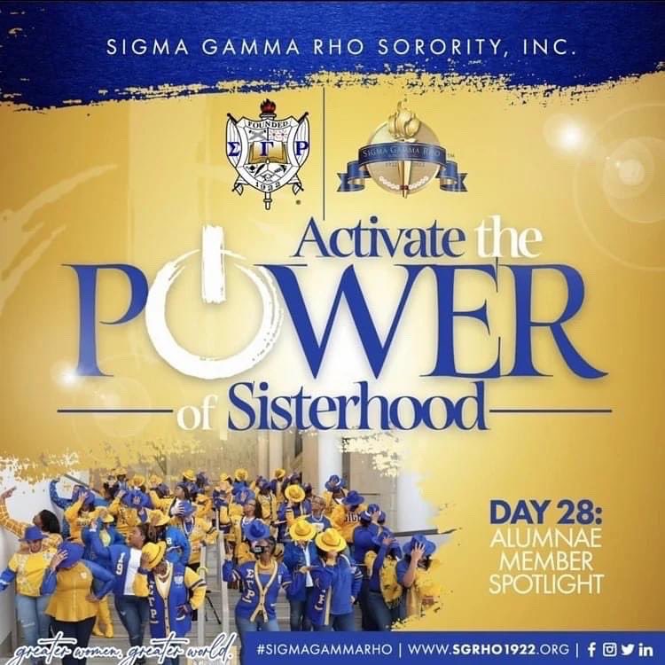 SGRho_MQS's tweet image. Day 28: Grad chapter Sorors
today is for you!

📣 THIS IS… MU OMEGA SIGMA 💙💛🐩✨😍

#GradChapter #SGRho100 #Greater
#SGRhoCentennial #SigmaGammaRho #MQS #MuOmegaSigma #TheMQSexperience