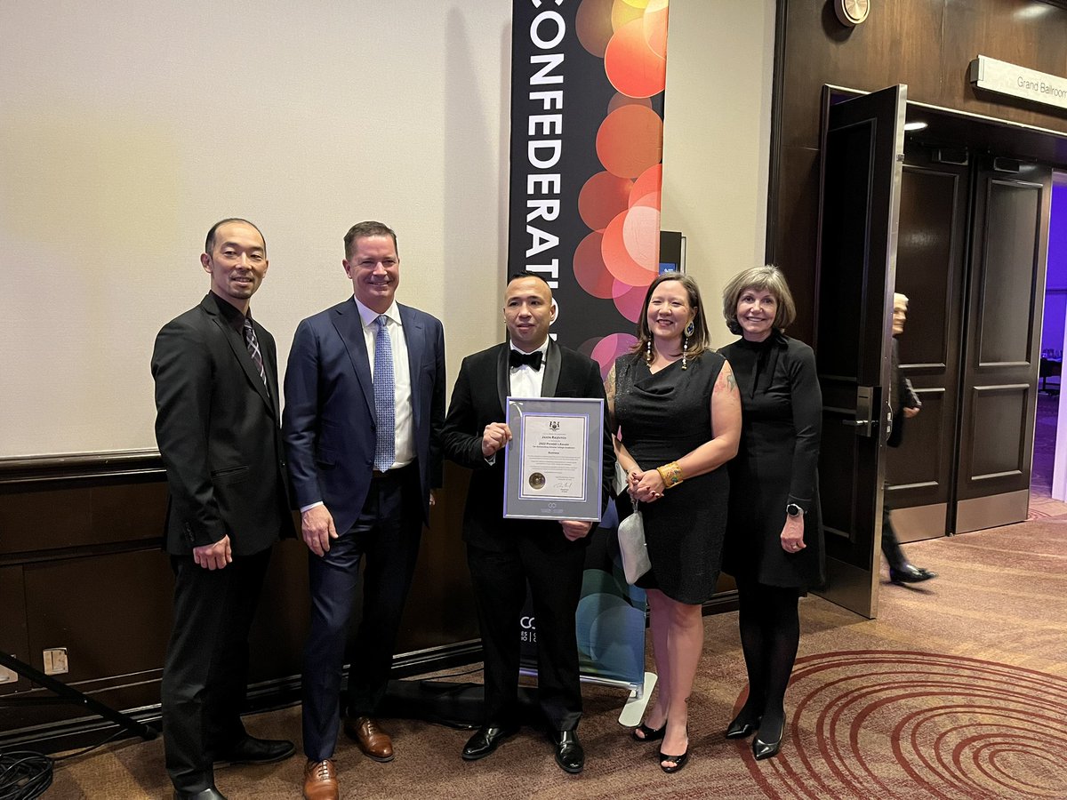 ConfedPresident's tweet photo. So proud of @jrasevych and all our @ConfedAlumni who we nominated for the Premier’s awards @CollegesOntario @JillDunlop1 @fordnation @KHollandMPP https://t.co/dzE9CvCOvB