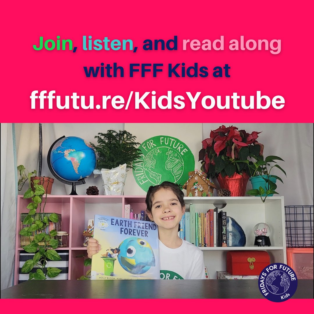 December Book Reading: Earth Friend Forever 📚🌏💚
A note from 🌎: 
Hi Friend,
It’s me, Earth! I hope you like living on me, but we need to talk. I need your help to solve a BIG problem… You’re covering me with plastic!

📖 Watch it: fffutu.re/KidsYoutube
#LoveYourEarth