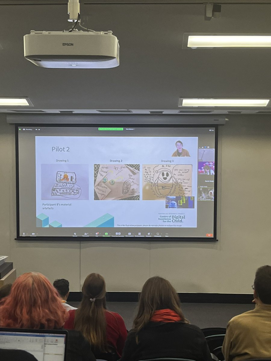 Listening to @_aleeshajoy &amp; <a href="/BecTheCyborg/">Rebecca</a> share THE ROLE OF IMAGINARIES IN (CO)CREATING DIGITAL FUTURES WITH CHILDREN in featured symposium 👏👏I want me some spy glasses 🤓 #AARE2022 <a href="/digitalchildau/">ARC Centre of Excellence for the Digital Child</a>