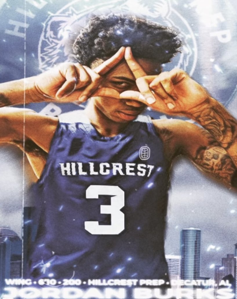 _Highlevelmedia's tweet photo. 2023 4 star recruit ⭐️ Jordan Burks has transferred to Hillcrest Prep. He is a 6’9 forward that is committed to Ole Miss. Keep your eyes on Jordan 👀. @Jordanburks123 @hillcrest_prep https://t.co/mDjX6cHsVM