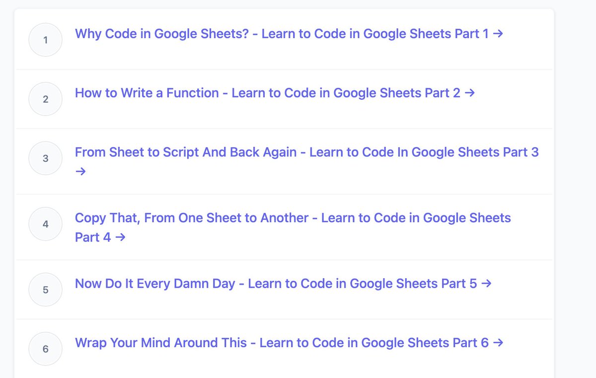 Learn to code in google sheets