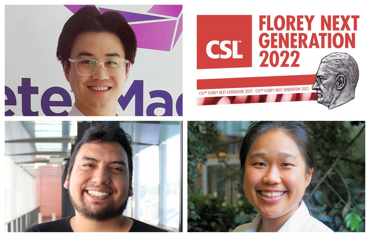 AIPS_science's tweet photo. The 2022 @CSL Florey Next Gen finalists are 
∙ Jack Chan, cancer immunotherapy @PeterMacCC 
∙ Chloe Yap, gut health &amp; autism @MaterResearch
∙ Jose Alquicira Hernandez, autoimmune genes @GarvanInstitute 
We will announce the winner tonight at the @AAMRI_Aus dinner. #CSLFlorey https://t.co/E2HyWsVpI7