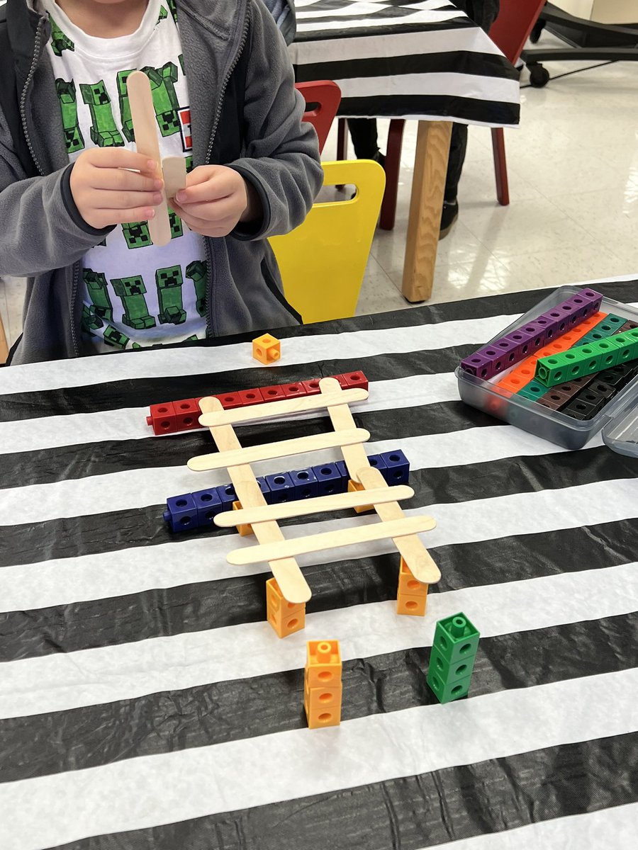 MelanieVarvi's tweet photo. Kindergarten read The Polar Express and built bridges for the train to cross. @sarahruddock4 @cabrahamjohnson @EEMillerElem https://t.co/0lxXl6FC6b