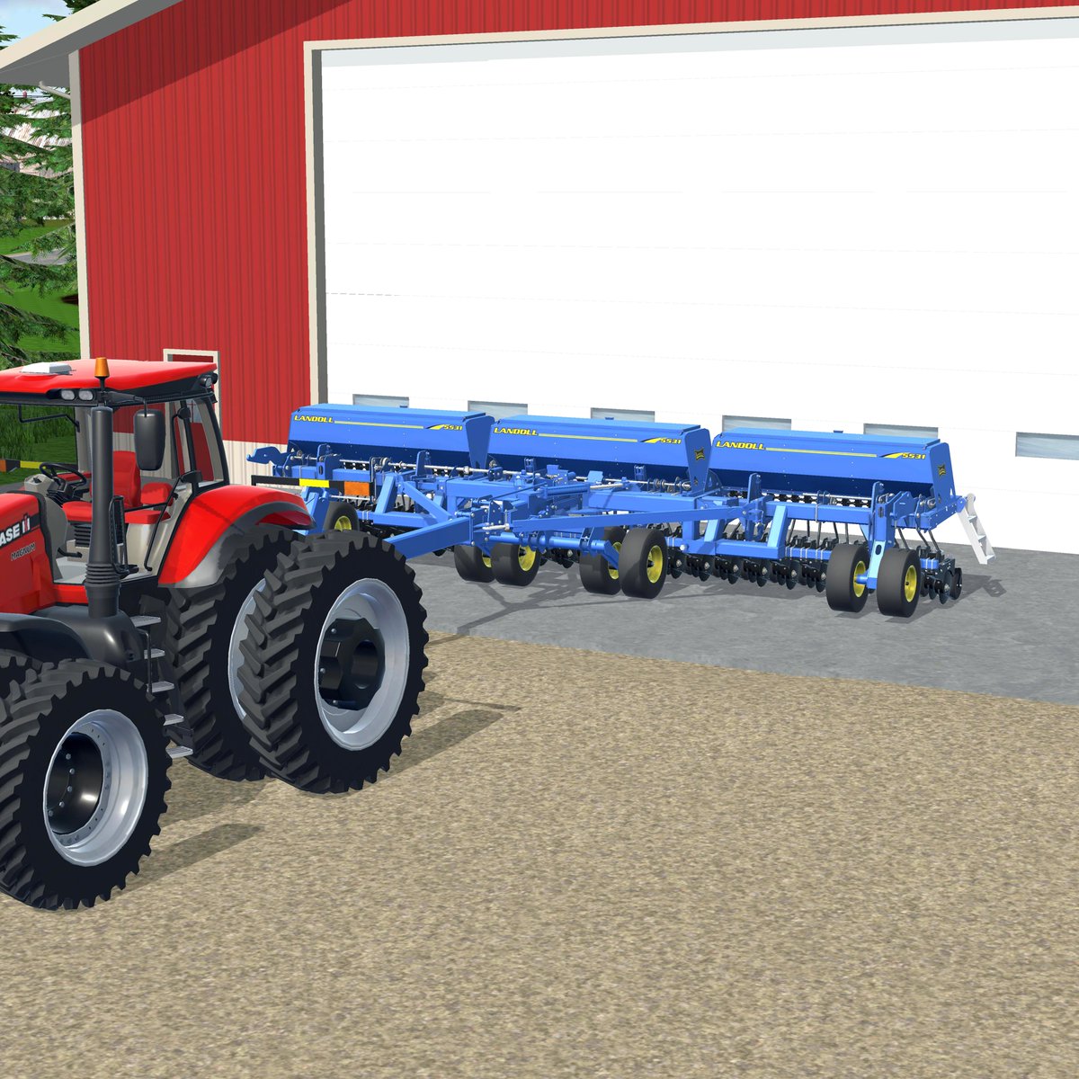 AmericanFarmin's tweet photo. It looks like some new Landoll implements showed up in the driveway! Check out the Landoll 7530 VT Plus &amp; Landoll 5531 Grain Drill!🇺🇸 #Landoll #AmericanFarming https://t.co/azKrZlNtBK