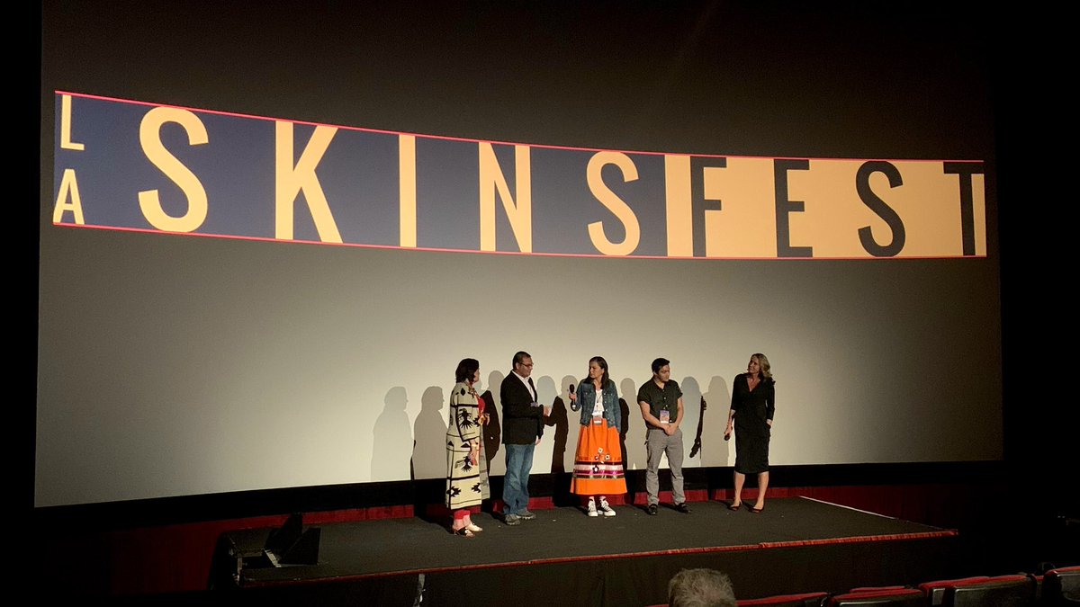 Throwback to last weekend’s screening of #MisTik at <a href="/LASKINSFEST/">LA SKINS FEST</a> 🎬

The film follows Cree twins who carry the last of the healthy trees on their backs in hopes of saving the world they once knew. It features three of @jakoostachin sons: Tapwewin, Pawaken, and Asivak Koostachin