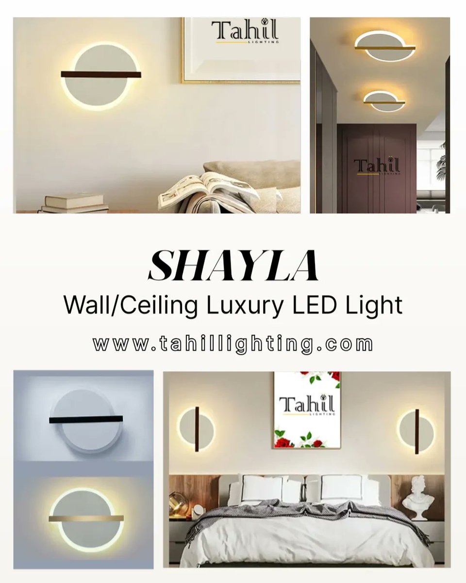 Tahillighting's tweet photo. We present to our wonderful "SHAYLA Wall/Ceiling Luxury LED Light" it's sure to add beauty to your space.
Shop online at https://t.co/GeRUvNzUNS or visit our showroom
#TahilLighting #Homelover #Interiordesign #interiodecor #wallLights
Call: (+234) 09150515236 https://t.co/M3oTCjQ97t