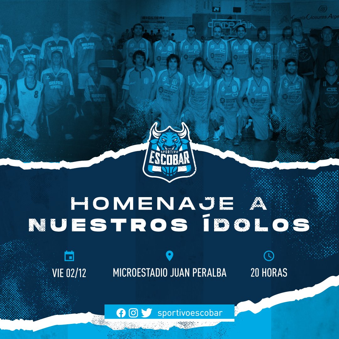 🎖️ Este viernes nos encontraremos en el Juan Peralba para compartir una noche de varios homenajes junto a jugadores y cuerpos técnicos que consiguieron grandes títulos y ascensos hasta el ex TNA.

🏀 ¡Habrá un partido exhibición entre todos ellos y más sorpresas!