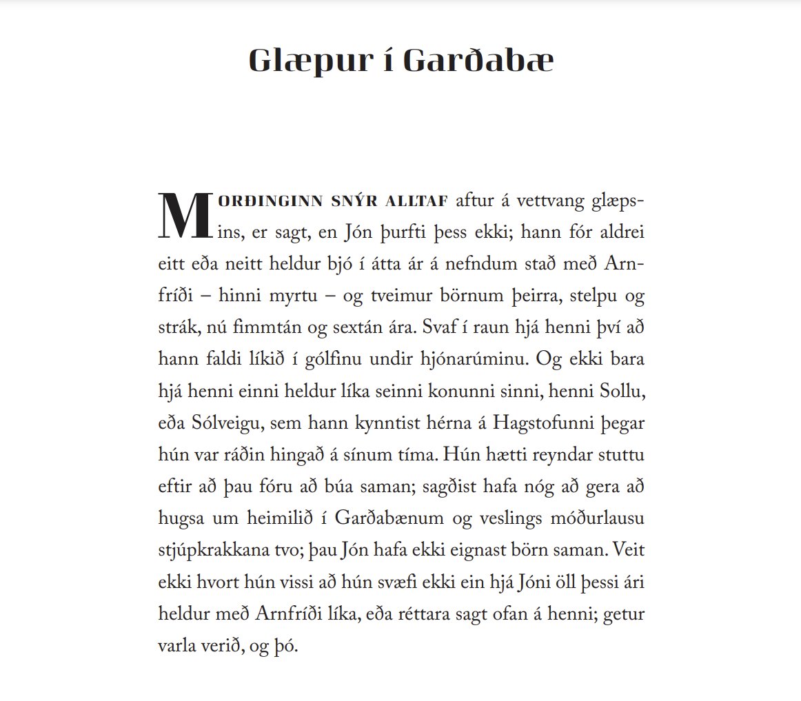 KristinnR_'s tweet photo. Svona hefst tvímála smásagnabókin „Þær líta aldrei undan / Nunca apartan la mirada“... Til sölu í öllum betri bókabúðum :-) https://t.co/2ImwZWBMV2