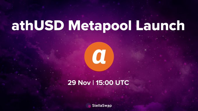 FLS_News_1's tweet photo. ⭐️ @StellaSwap Metapool Launch #athUSD @Athos_Finance

⭐️ $athUSD is the base currency of #AthosFinance, the first decentralized delta-one asset protocol on #Moonbeam.

🗓️November 29, 15:00 UTC

⬇️INFO
https://t.co/Sfkpw8Kx8a https://t.co/W0ElWm6nRJ