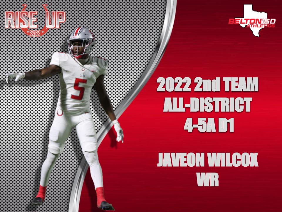 Congratulations to Javeon Wilcox @Boomm1k for being named 2nd Team All District Wide Receiver #RISEUP