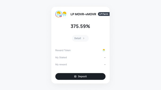 PolkadotSpace's tweet photo. ⭐️ @Bifrost_finance LP Farming is Live!

⭐️ Provide liquidity using the #Bifrost Dapp

⭐️ Deposit into the $vMOVR &amp; $MOVR farming pool to earn rewards.

⬇️Farm Here:
https://t.co/UKogWOHmRQ https://t.co/qaxFSikK7s