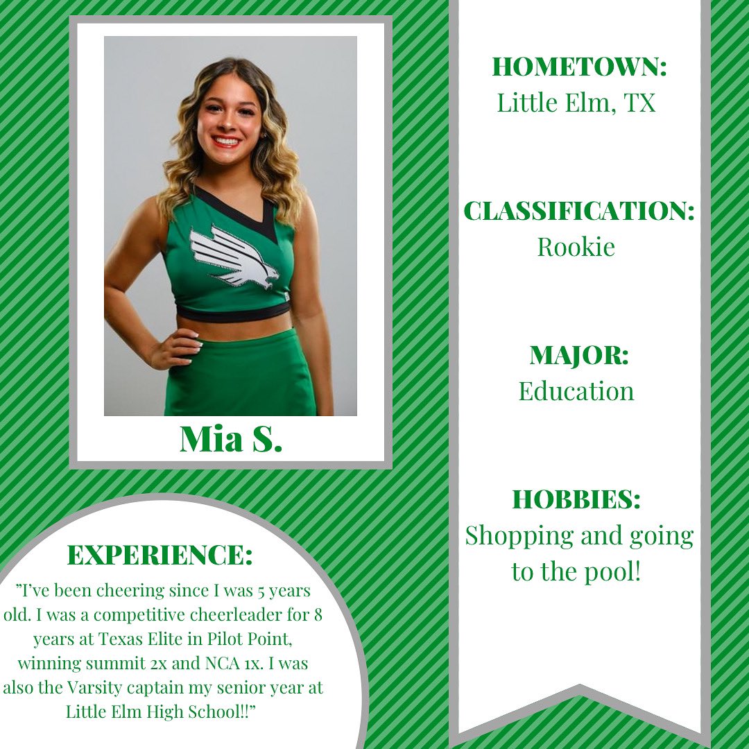 Meet the Mean Green Monday: Mia S.💚🦅 #gmg #nomercy #foentc
