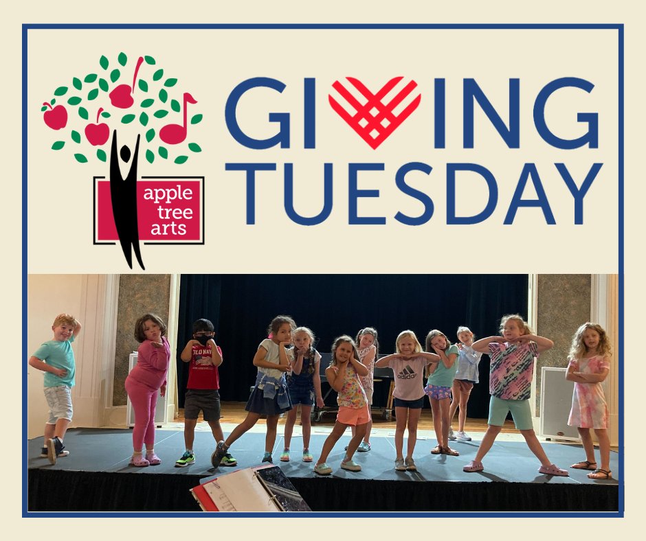 It’s that time of year again! ❤️

Begin to embrace the spirit of giving this Giving Tuesday, and support Apple Tree Arts’s annual giving campaign. 

Thank you for your help! Our donation page: app.donorview.com/VjLwz