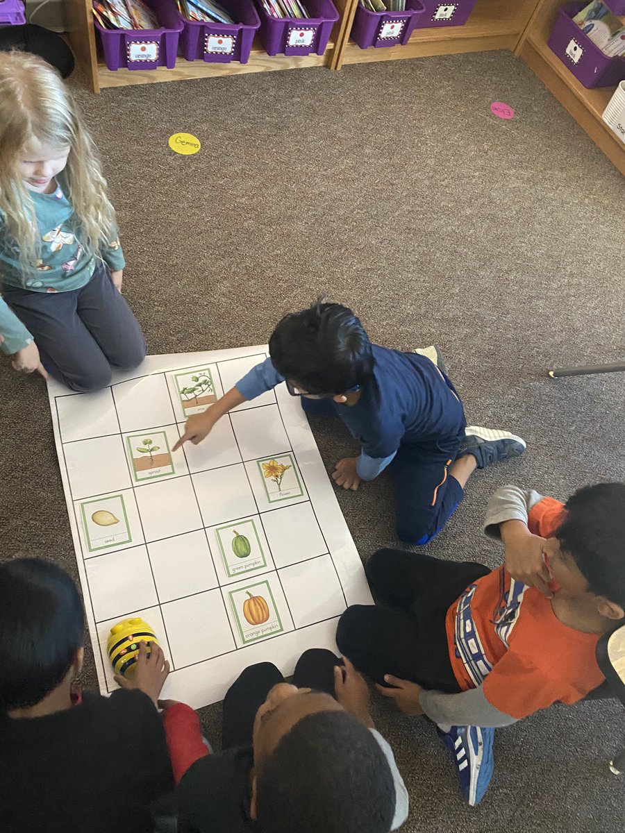 WeinkeLara's tweet image. Learning to code with @TechieCoach303 today!! We love beebots!! @HospElementary #kindervibes