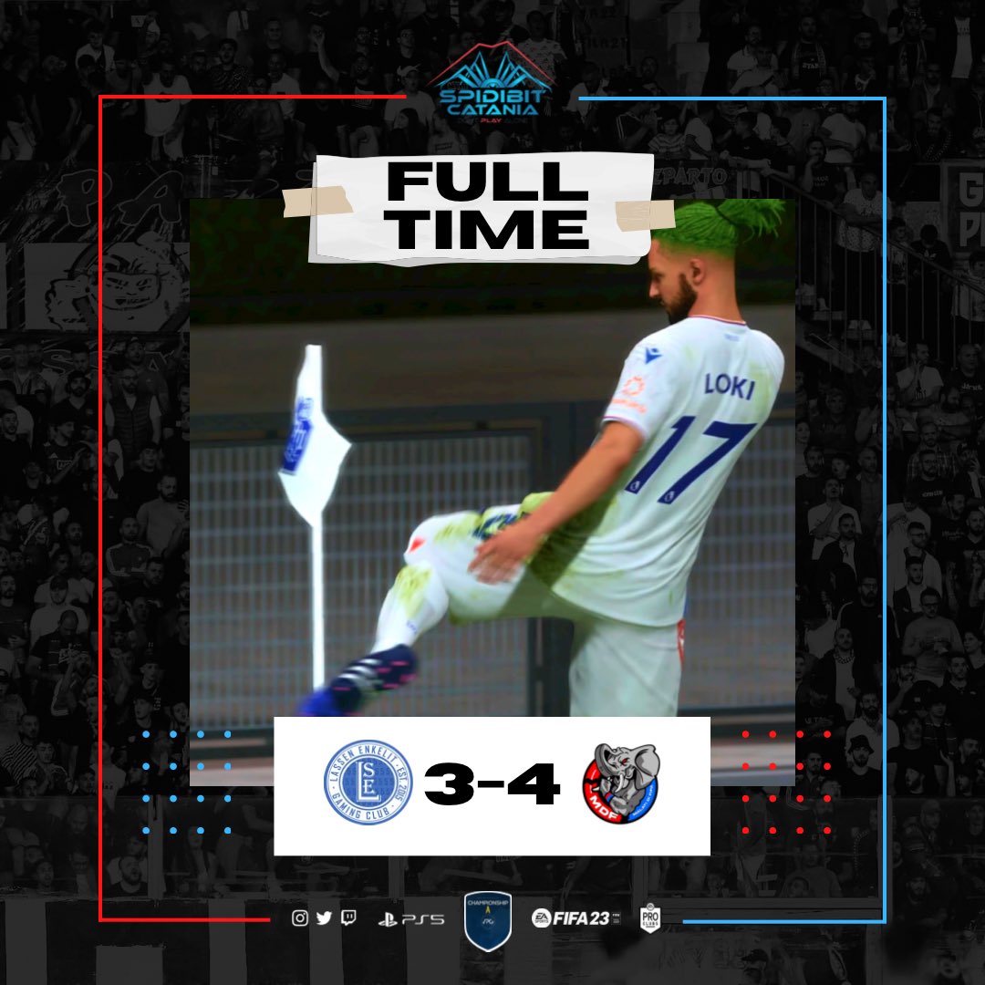 🔚 𝗙𝗨𝗟𝗟 𝗧𝗜𝗠𝗘 2/2

🆚<a href="/LosGala_/">Los Galácticos</a> 
✅1-2
⚽️⚽️<a href="/FreakerOnFiiRe/">FreakerOnFiiRe</a> 
👟<a href="/xX_Spez99_Xx/">Spez99</a> 
👟@Mk_Giamma 

🆚<a href="/lassenenkelit/">Lassen Enkelit</a> 
✅3-4 
⚽️⚽️👟<a href="/FreakerOnFiiRe/">FreakerOnFiiRe</a> 
⚽️<a href="/xX_Spez99_Xx/">Spez99</a> 
⚽️@Loki_XCIII 

#daichelofacciamo #malatidififa #proclub #fifa23 #playstation5 #spidibitcatania