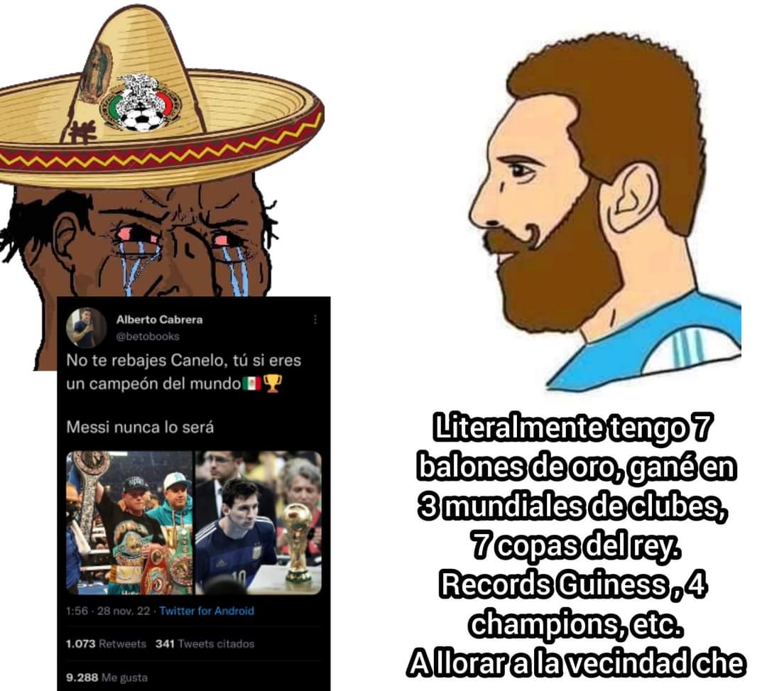 Virusarg's tweet photo. @Canelo No eres nadie @Canelo  Mejicano de Cuarta 😂😂😂😂😂 https://t.co/RuGyBrSqAx