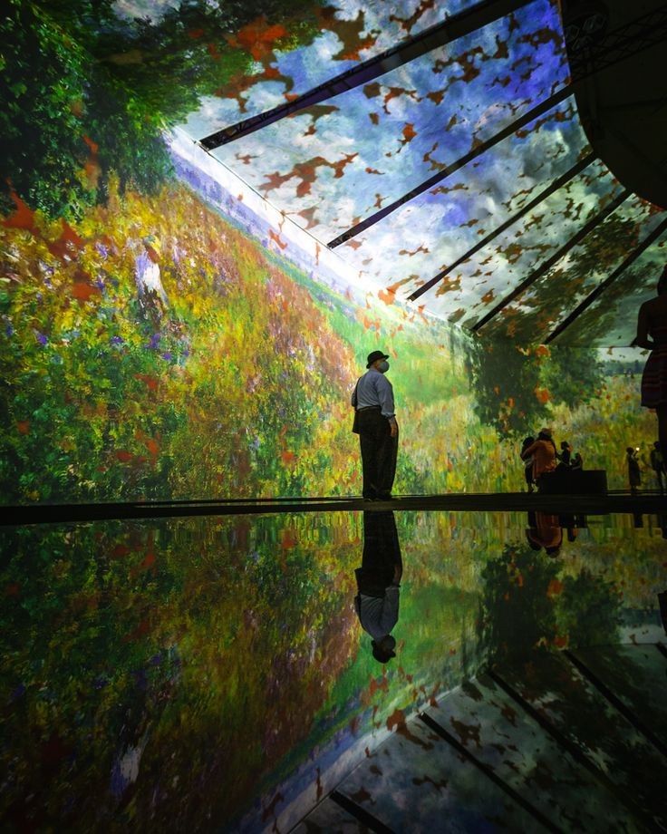 softdeIicacy's tweet image. date idea; me and you in a immersive monet exhibition.