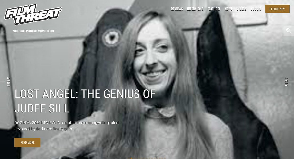 FilmThreat's tweet photo. “Sill was the first artist that David Geffen signed…” Michael Talbot-Haynes on the @DOCNYCfest entry Lost Angel: The Genius Of Judee Sill.
https://t.co/SmcYp5YGTL #DOCNYCFest #FilmThreatDOCNYCFest #DOCNYCFest22 https://t.co/2ESMz9MUS5