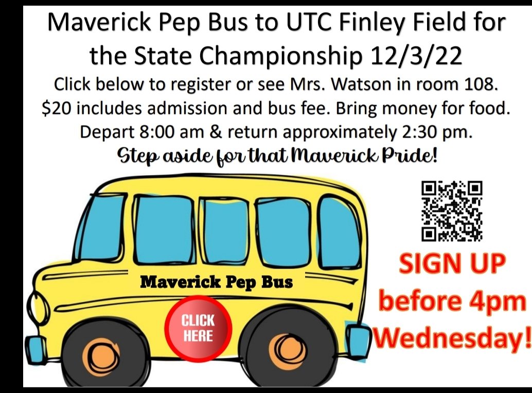 Mme_Dub's tweet photo. Get on the bus to see the boys in blue and everybody's favorite @EllaMAVS at the state championship! Sign up online in your  @ACHSMAVS announcements or in the lobby in the morning! #FillFinley #MavsonaMission #Hookem #BringHometheGold https://t.co/oIFeDN2syY